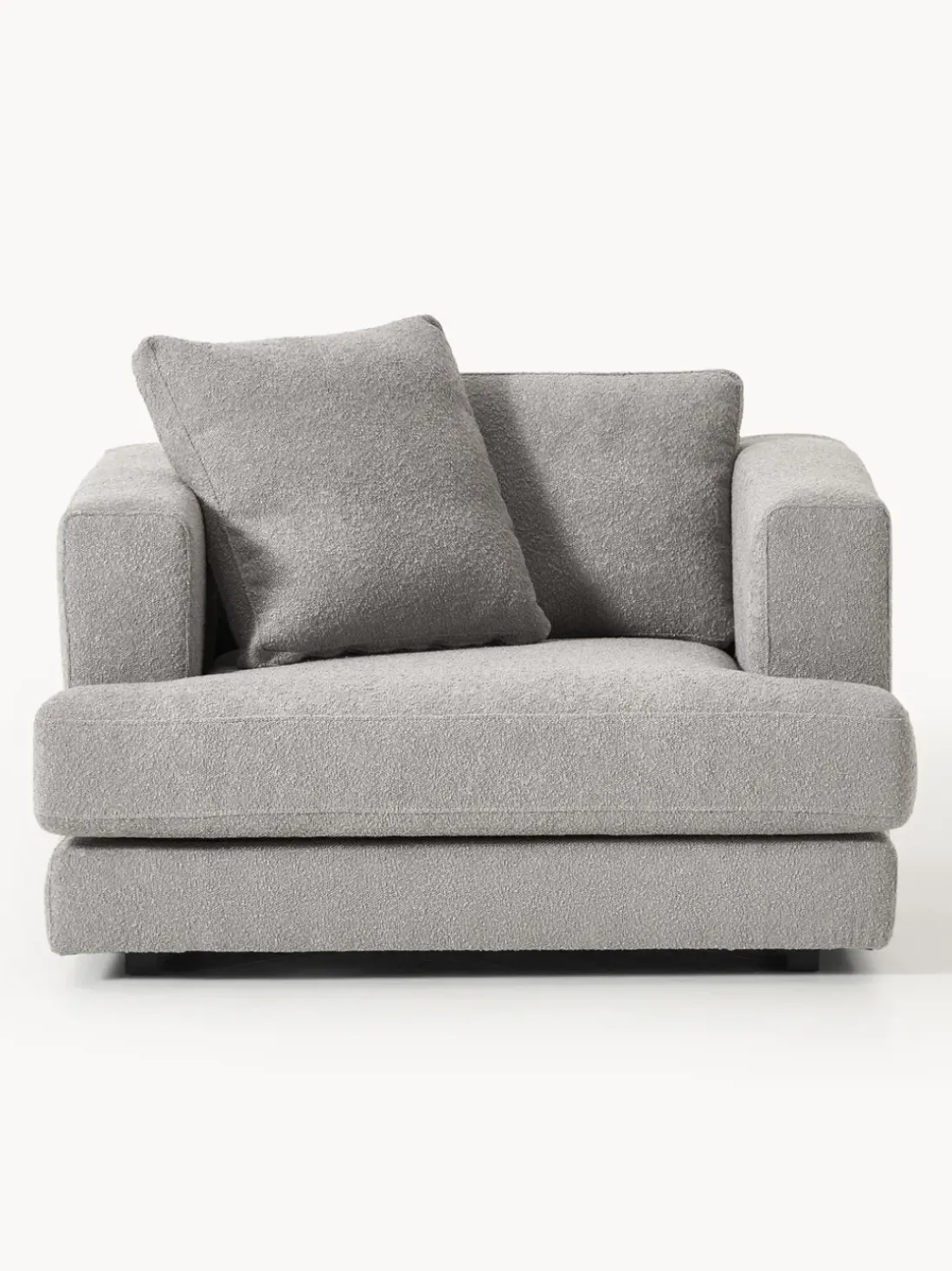 Sillón en tejido bouclé Tribeca
