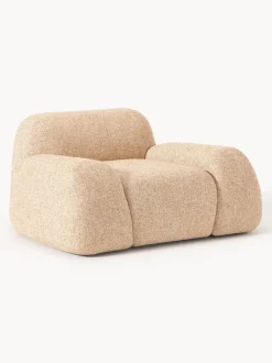 Sillón en tejido bouclé Wolke
