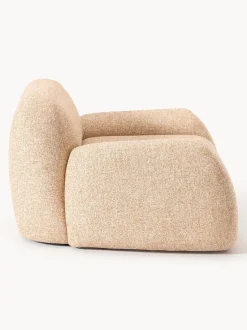 Sillón en tejido bouclé Wolke