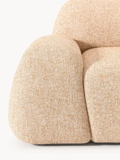 Sillón en tejido bouclé Wolke