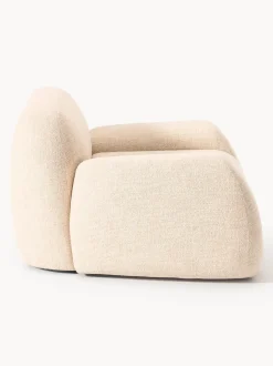 Sillón en tejido bouclé Wolke