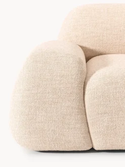 Sillón en tejido bouclé Wolke