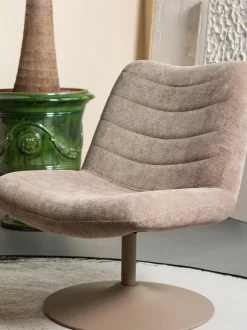Sillón giratorio de pana Bubba