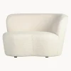 Sillón grande en tejido bouclé Sibylla