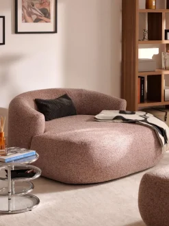 Sillón grande en tejido bouclé Sofia