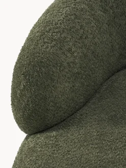 Sillón lounge de borreguillo bouclé Alba