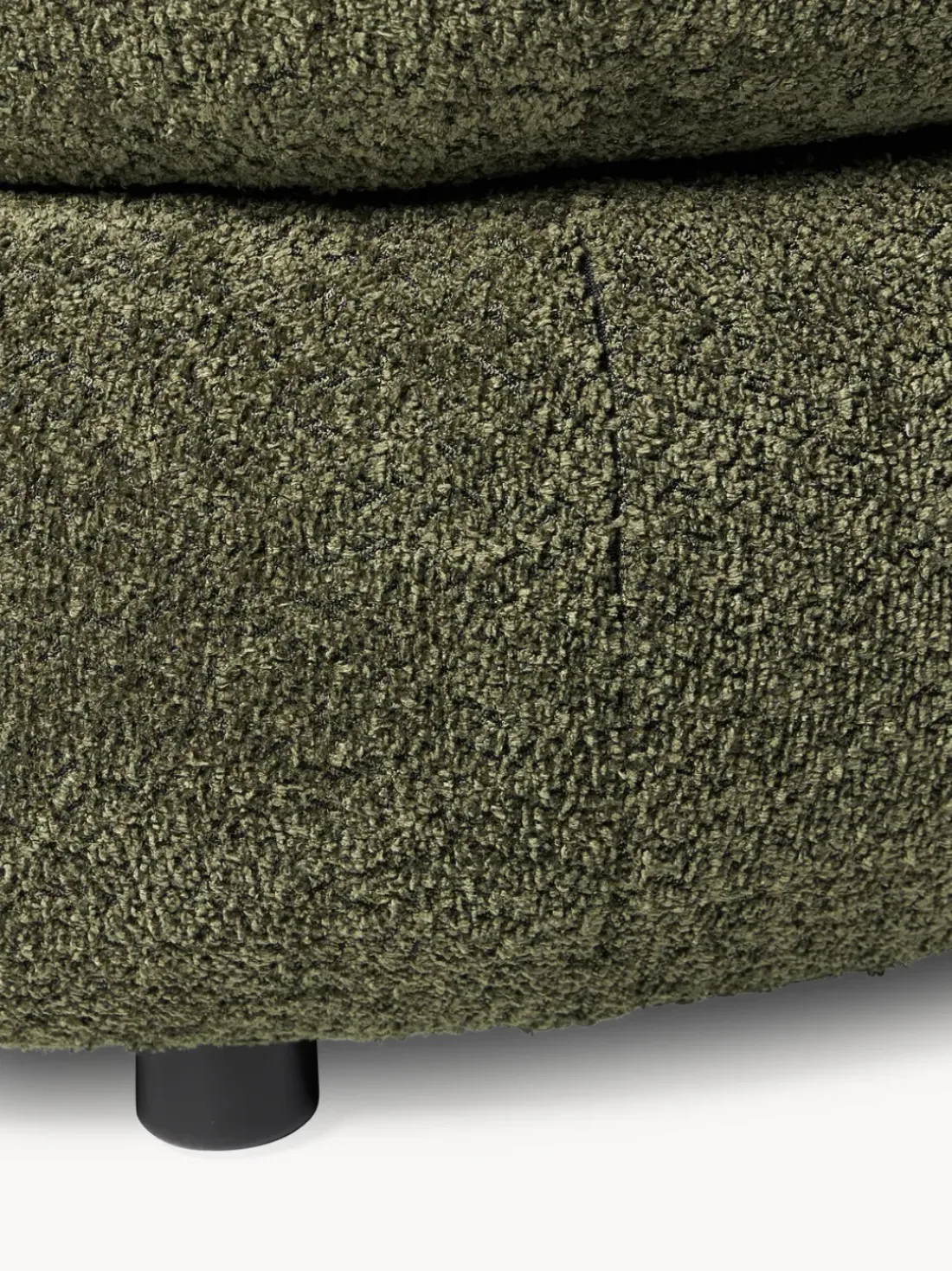 Sillón lounge de borreguillo bouclé Alba