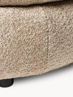 Sillón lounge de borreguillo bouclé Alba