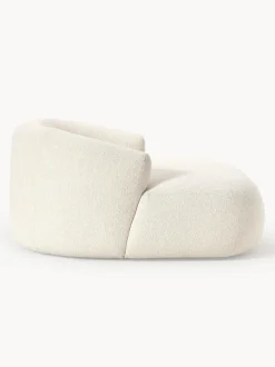 Sillón lounge grande en tejido bouclé Sofia