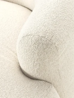 Sillón lounge grande en tejido bouclé Sofia