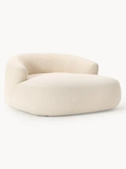 Sillón lounge grande en tejido bouclé Sofia