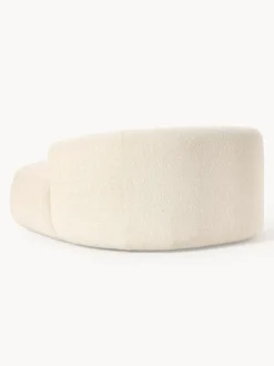 Sillón lounge grande en tejido bouclé Sofia