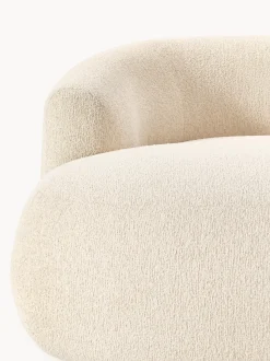Sillón lounge grande en tejido bouclé Sofia