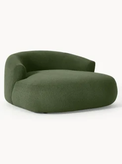 Sillón lounge grande en tejido bouclé Sofia