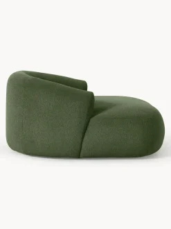 Sillón lounge grande en tejido bouclé Sofia