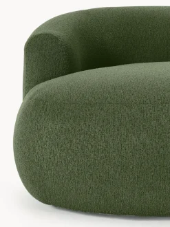 Sillón lounge grande en tejido bouclé Sofia