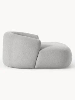 Sillón lounge grande en tejido bouclé Sofia