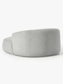 Sillón lounge grande en tejido bouclé Sofia