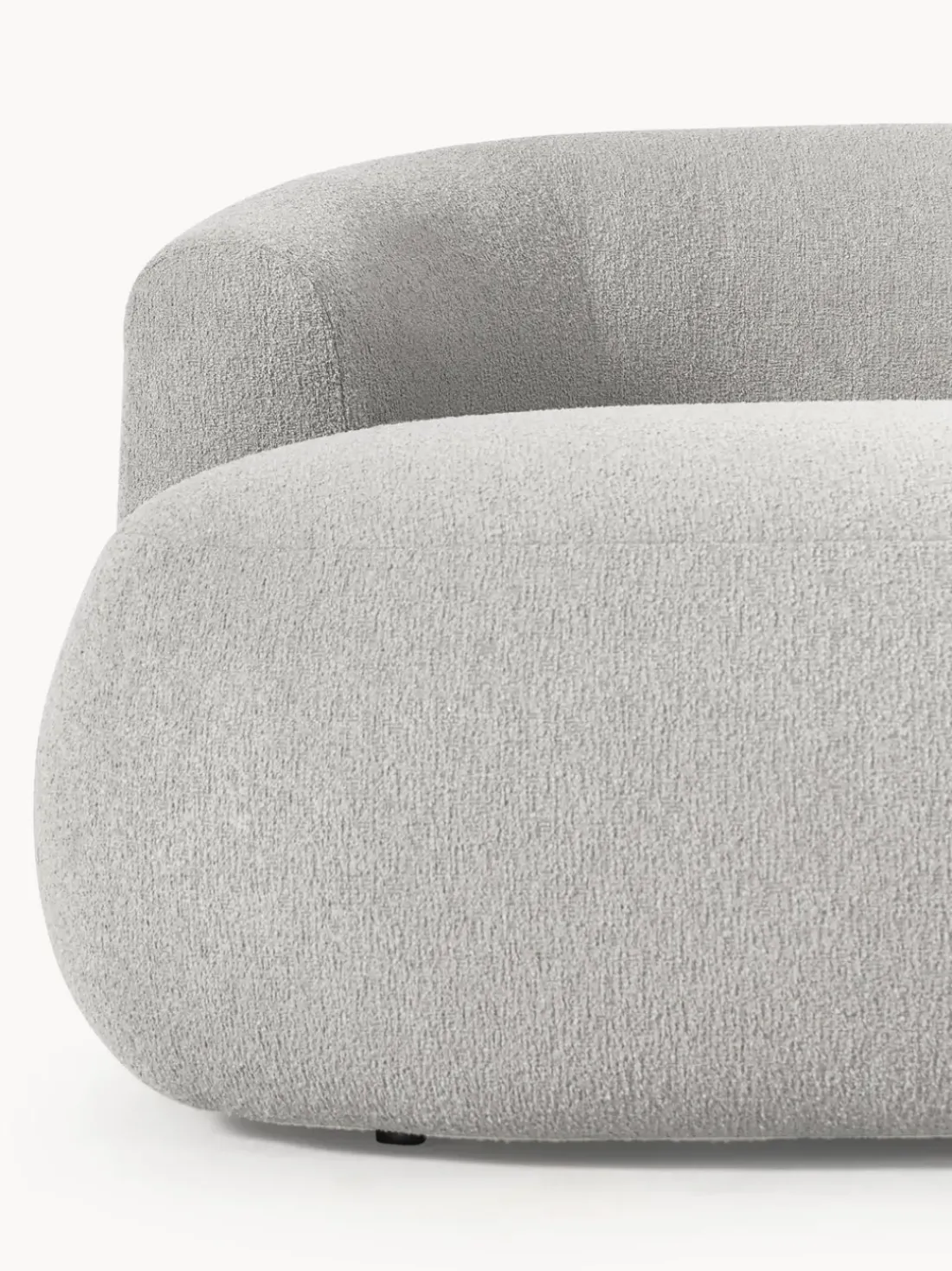Sillón lounge grande en tejido bouclé Sofia