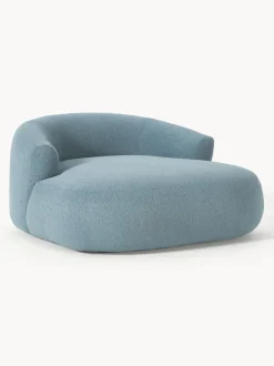 Sillón lounge grande en tejido bouclé Sofia