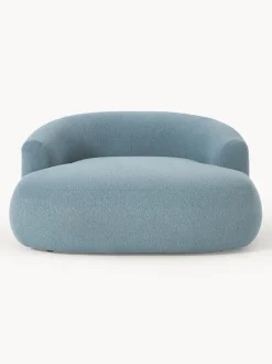 Sillón lounge grande en tejido bouclé Sofia