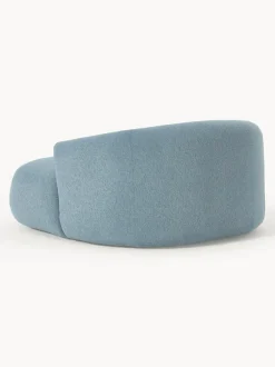 Sillón lounge grande en tejido bouclé Sofia