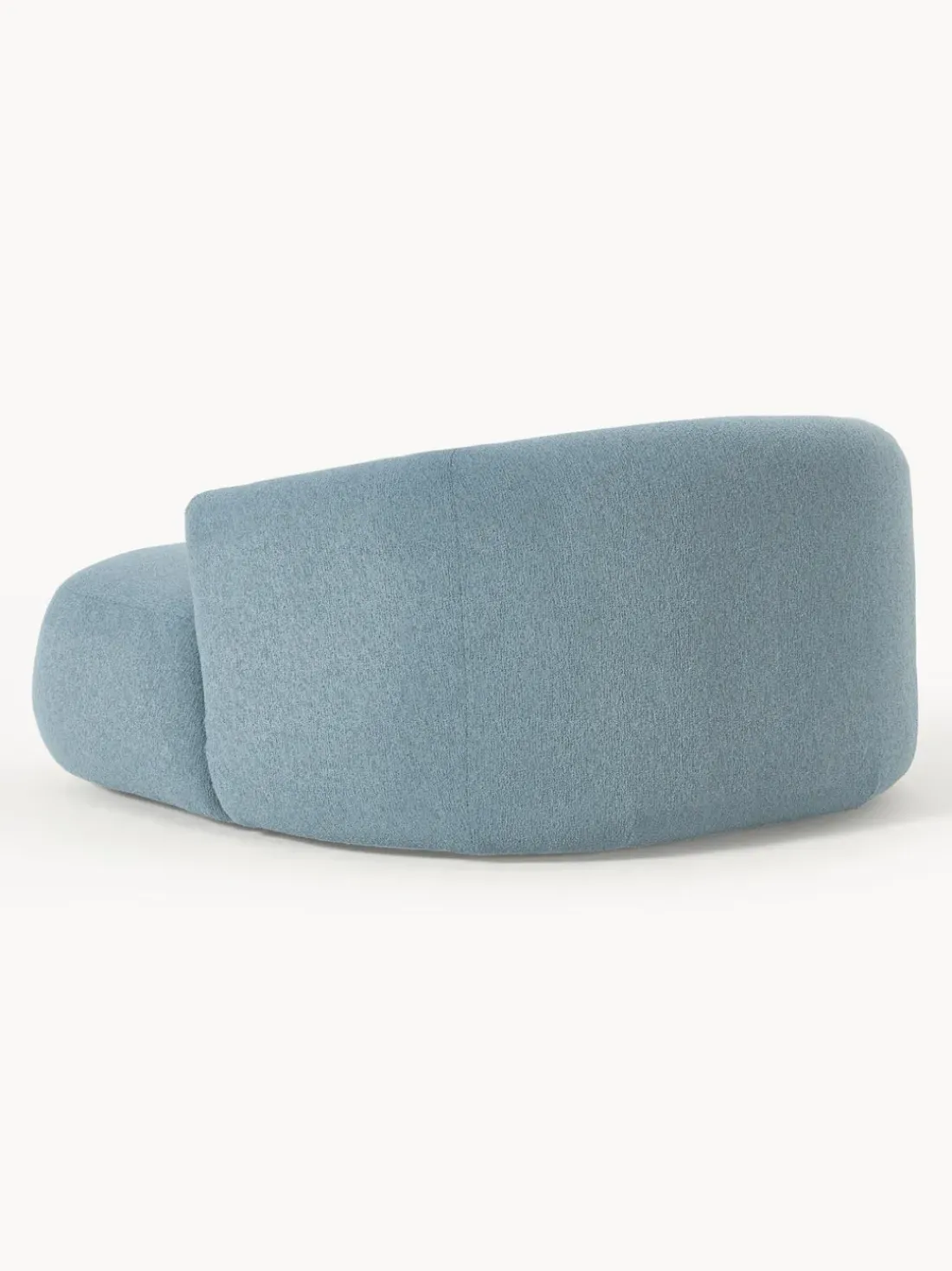 Sillón lounge grande en tejido bouclé Sofia