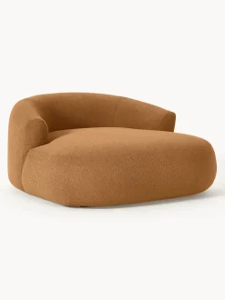 Sillón lounge grande en tejido bouclé Sofia