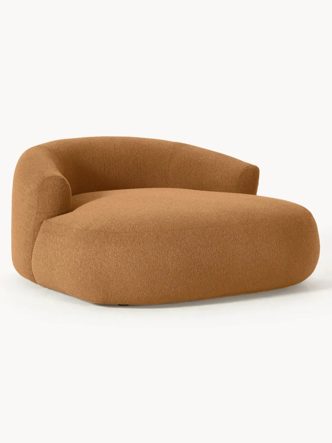 Sillón lounge grande en tejido bouclé Sofia