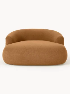 Sillón lounge grande en tejido bouclé Sofia