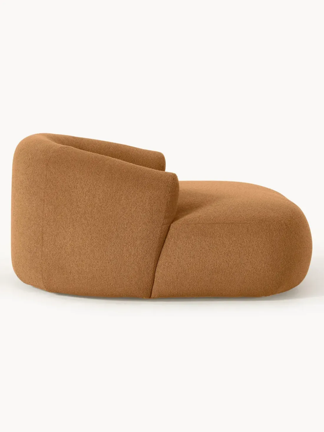 Sillón lounge grande en tejido bouclé Sofia
