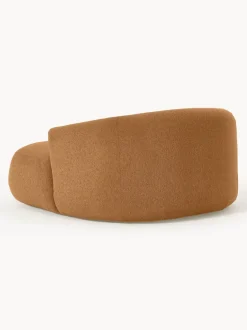 Sillón lounge grande en tejido bouclé Sofia