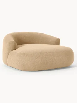 Sillón lounge grande en tejido bouclé Sofia