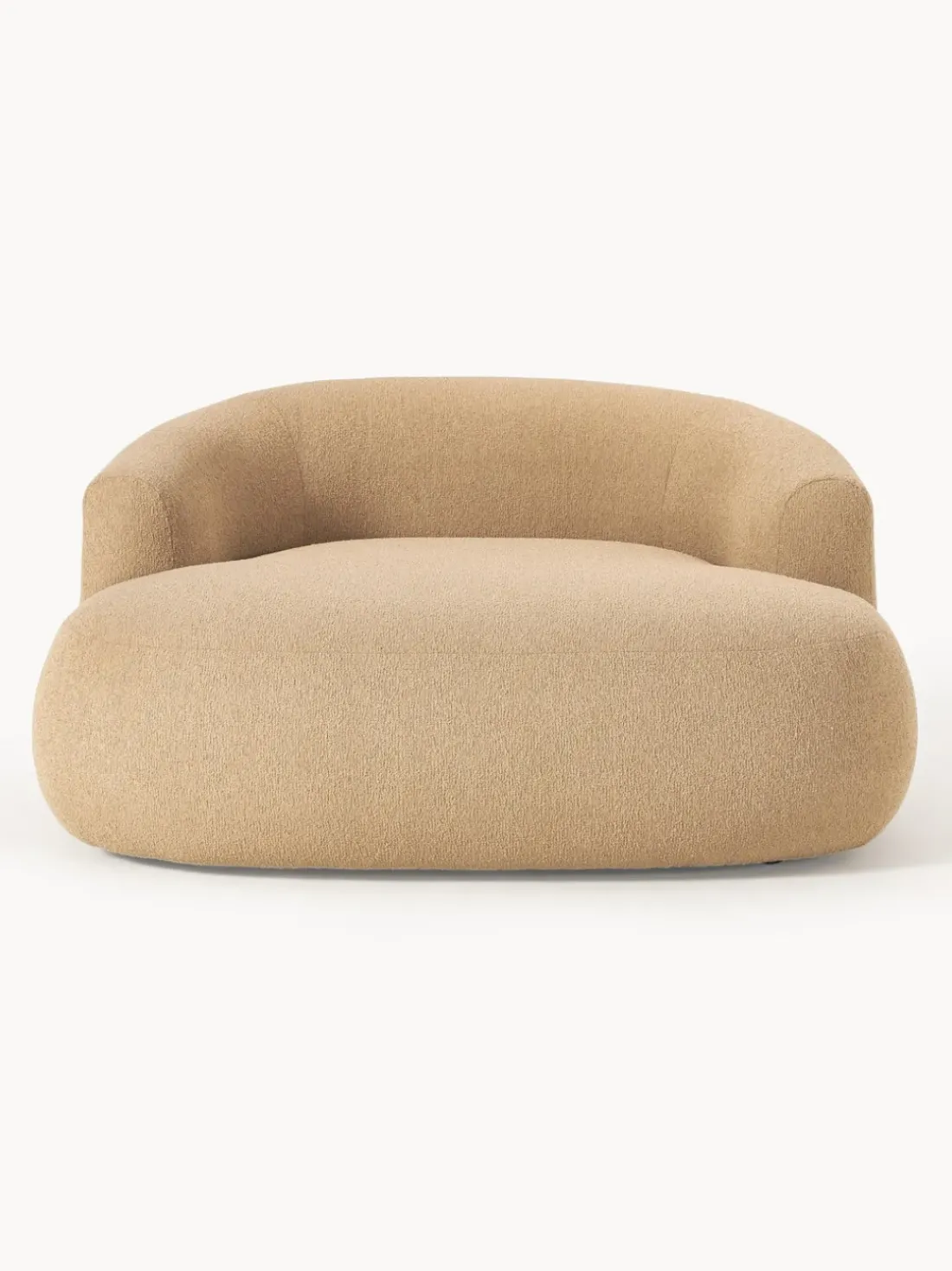 Sillón lounge grande en tejido bouclé Sofia