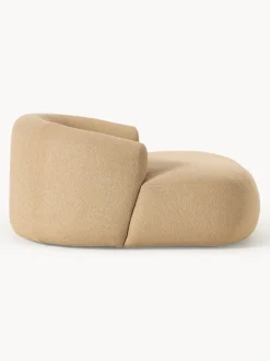 Sillón lounge grande en tejido bouclé Sofia