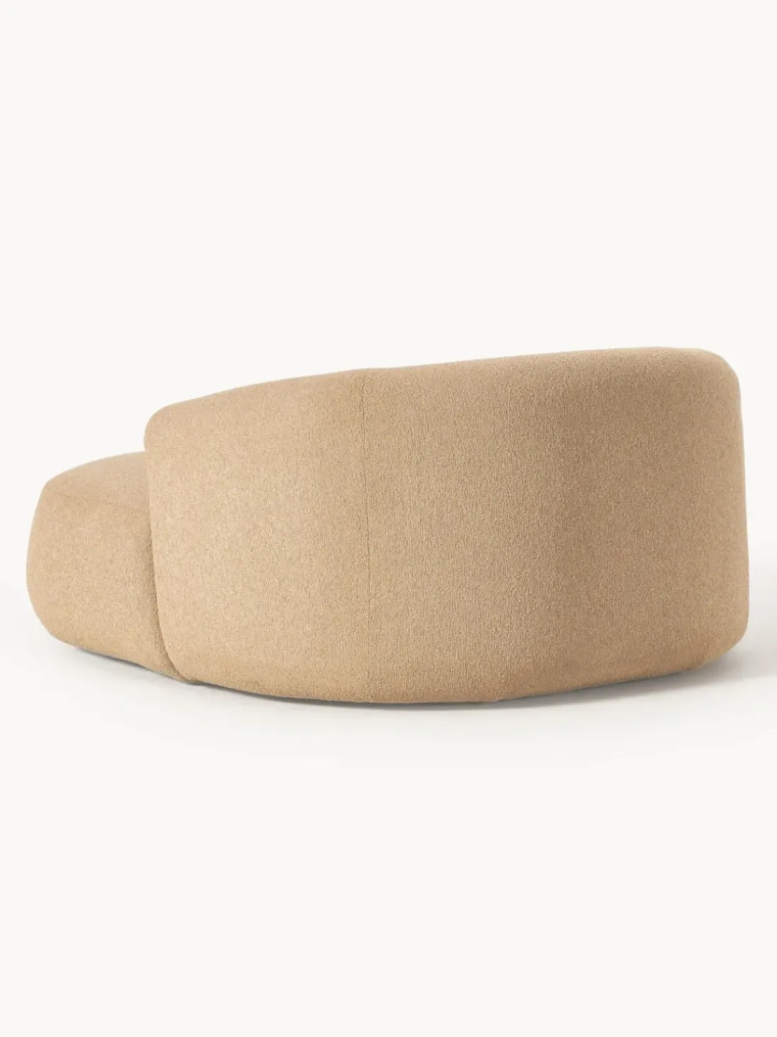 Sillón lounge grande en tejido bouclé Sofia