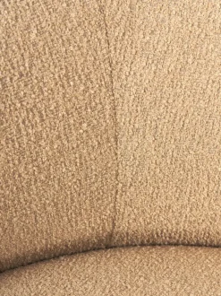 Sillón lounge grande en tejido bouclé Sofia
