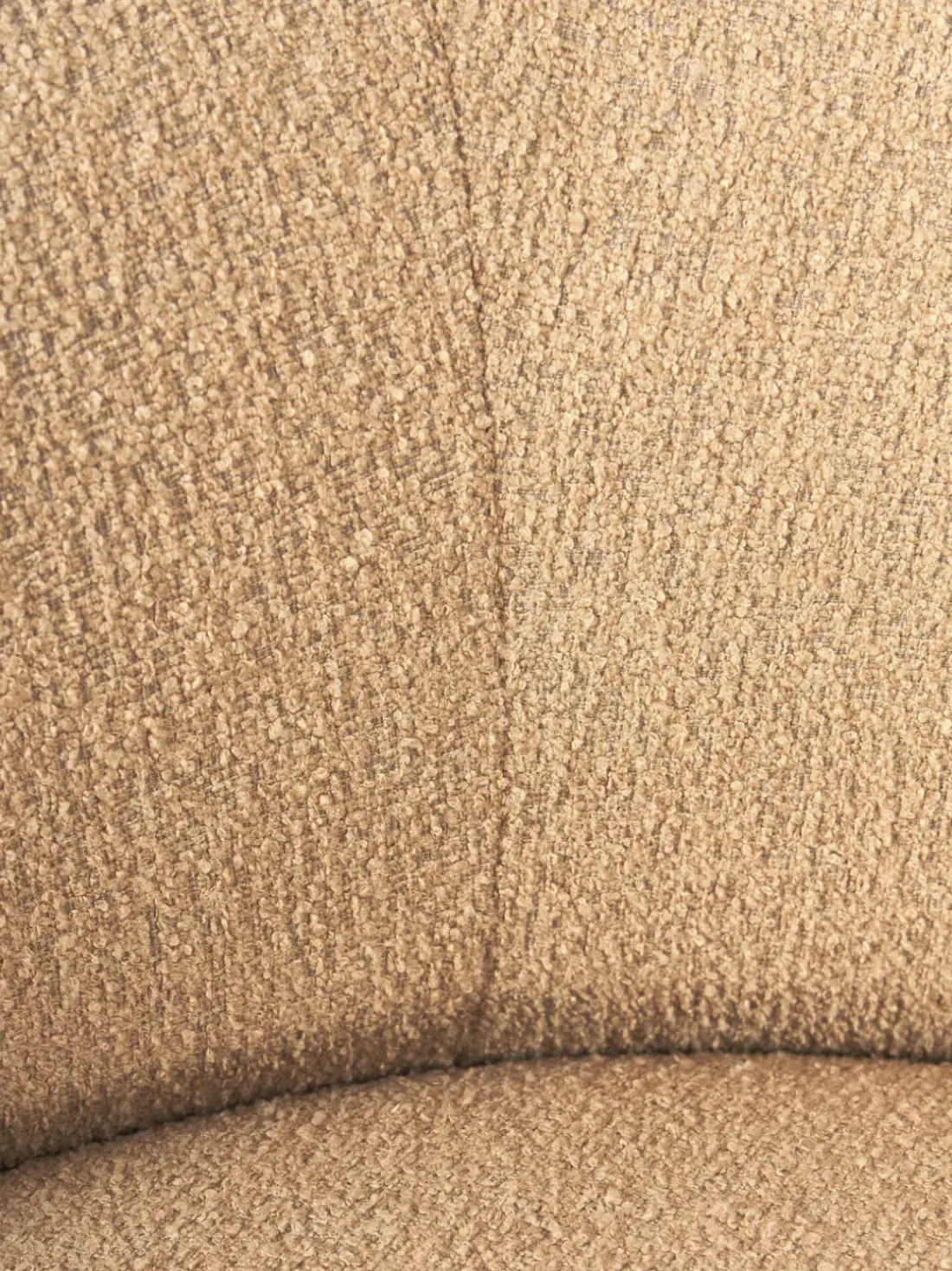 Sillón lounge grande en tejido bouclé Sofia