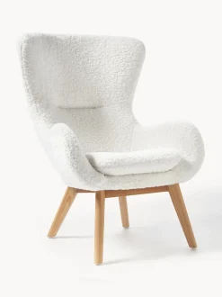 Sillón orejero de borreguillo Wing