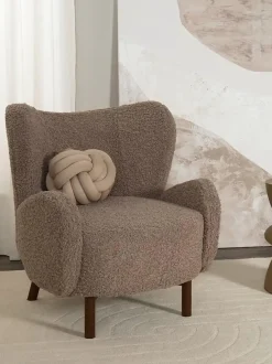 Sillón orejero de borreguillo Kalia