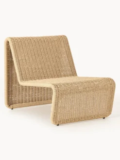 Sillón para exterior de mimbre Hank