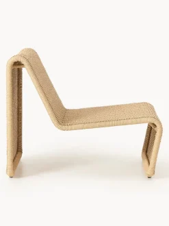 Sillón para exterior de mimbre Hank
