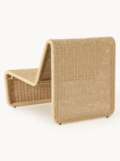 Sillón para exterior de mimbre Hank