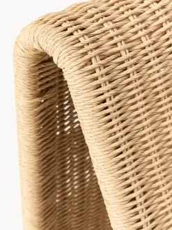 Sillón para exterior de mimbre Hank