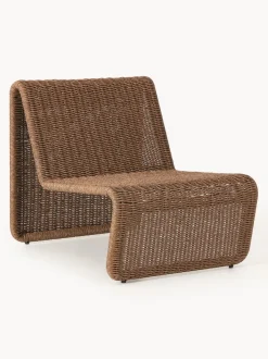 Sillón para exterior de mimbre Hank