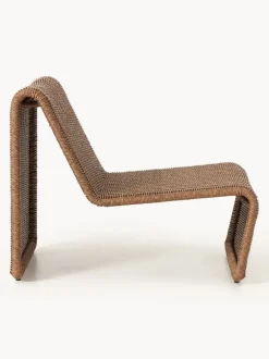Sillón para exterior de mimbre Hank