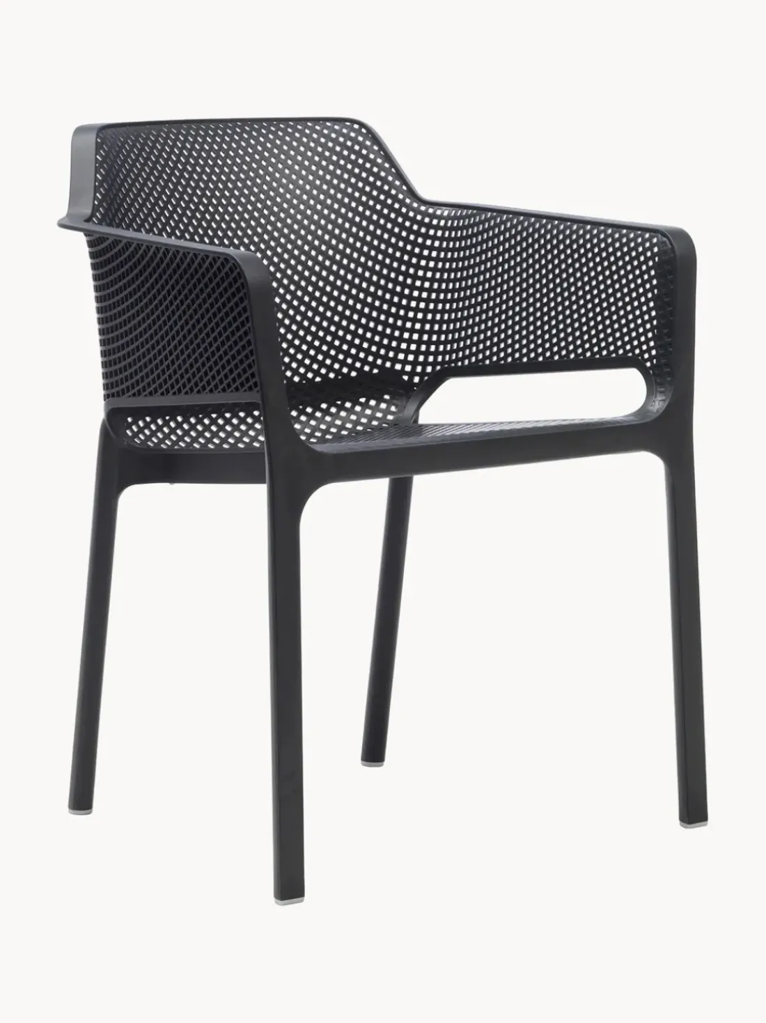 Sillones de jardín apilables con reposabrazos Net, 2 uds.