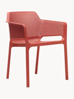 Sillones de jardín apilables con reposabrazos Net, 2 uds.