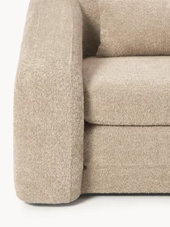 Sofá cama de borreguillo bouclé Eliot (2 plazas)