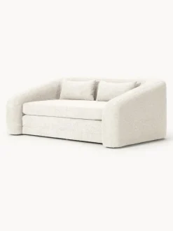 Sofá cama de borreguillo bouclé Eliot (2 plazas)